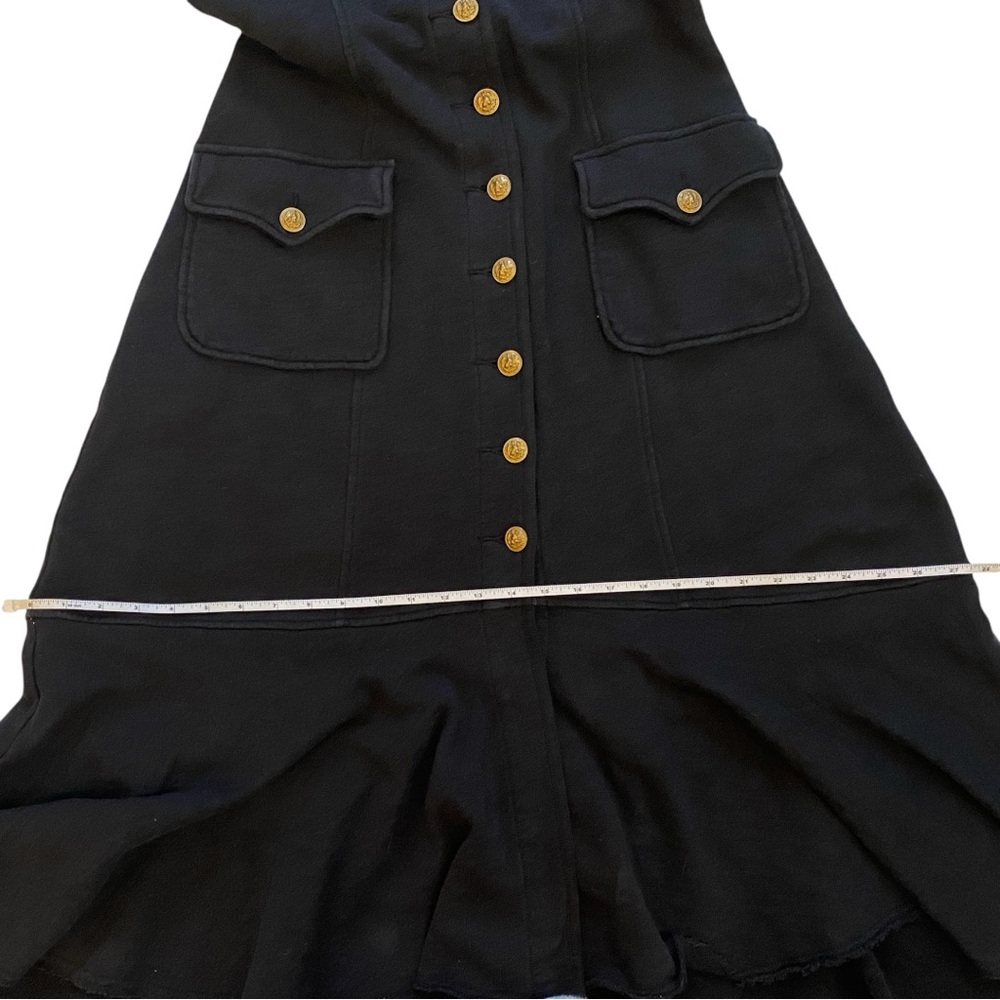 Rare Denim & Supply Ralph Lauren Cotton Military Officer Coat Peplum Jacket L - Picture 15 of 16